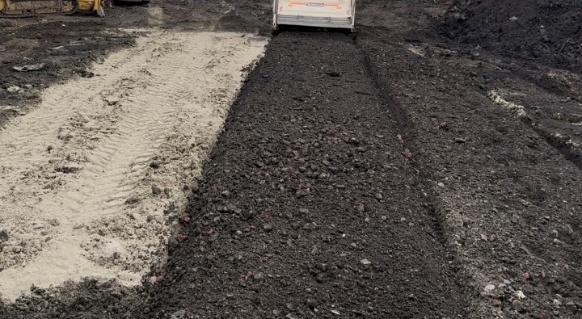 Site remediation works in East London