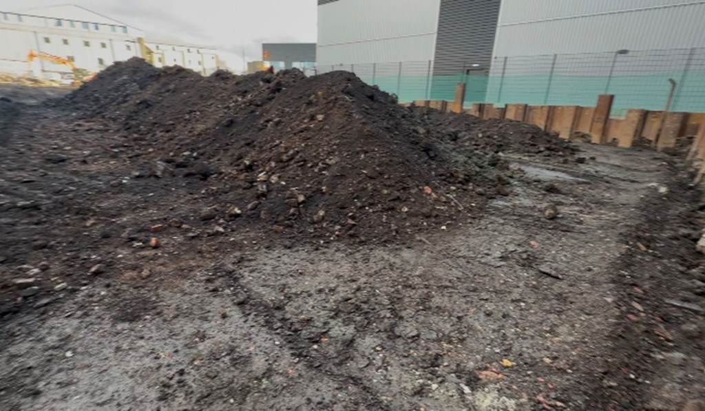 Site remediation works in East London