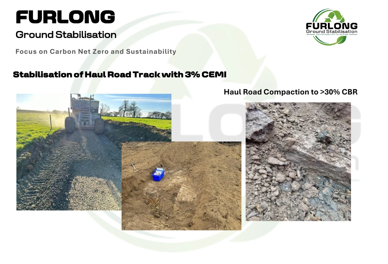 Haul road stabilisation and compaction data from the presentation