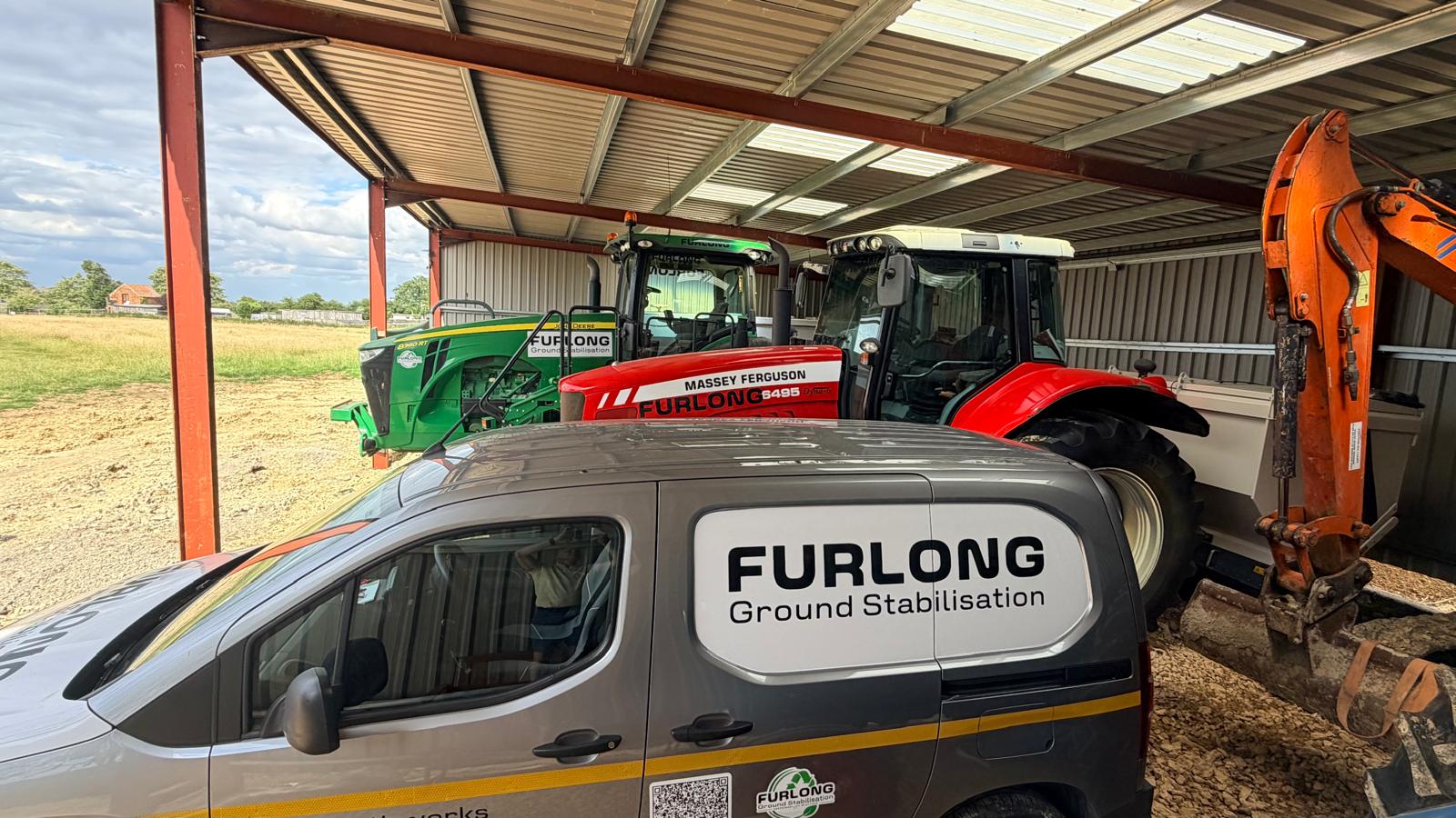 Furlong plant line-up in the yard