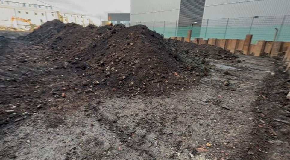 Additional site remediation works on a UK development site