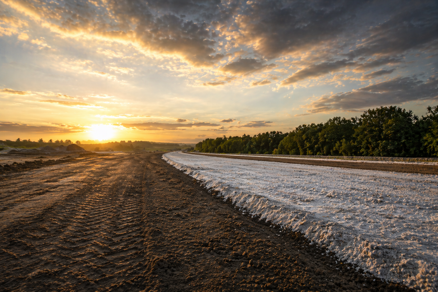 Soil treatment and stabilisation works